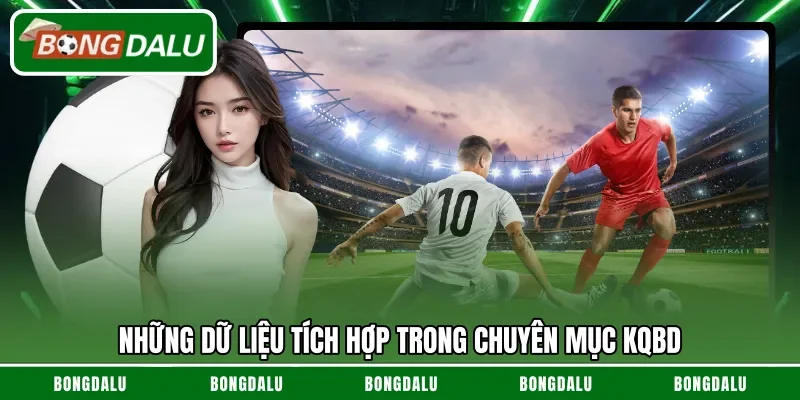 Những dữ liệu tích hợp trong chuyên mục KQBD